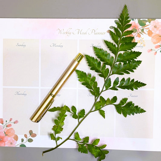 Pink Blooms Meal Planner