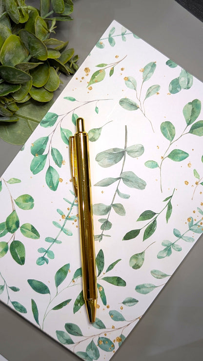 Gilded Green Notepad