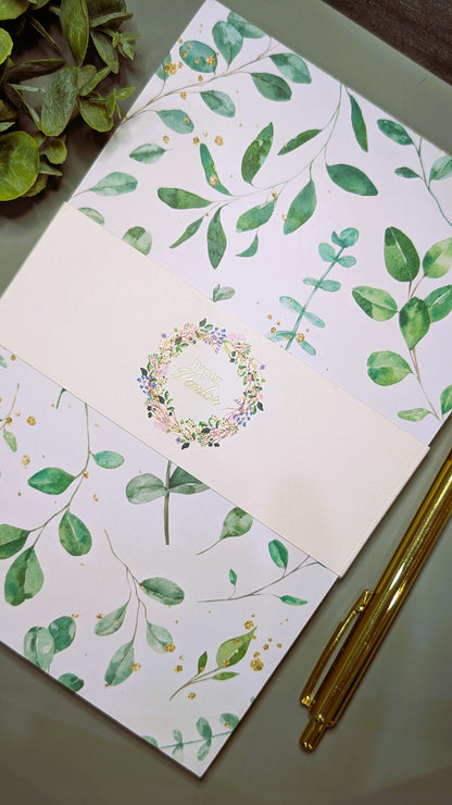 Gilded Green Notepad