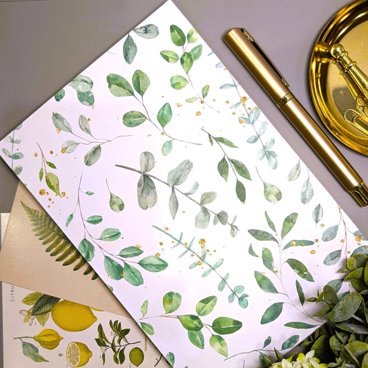 Gilded Green Notepad