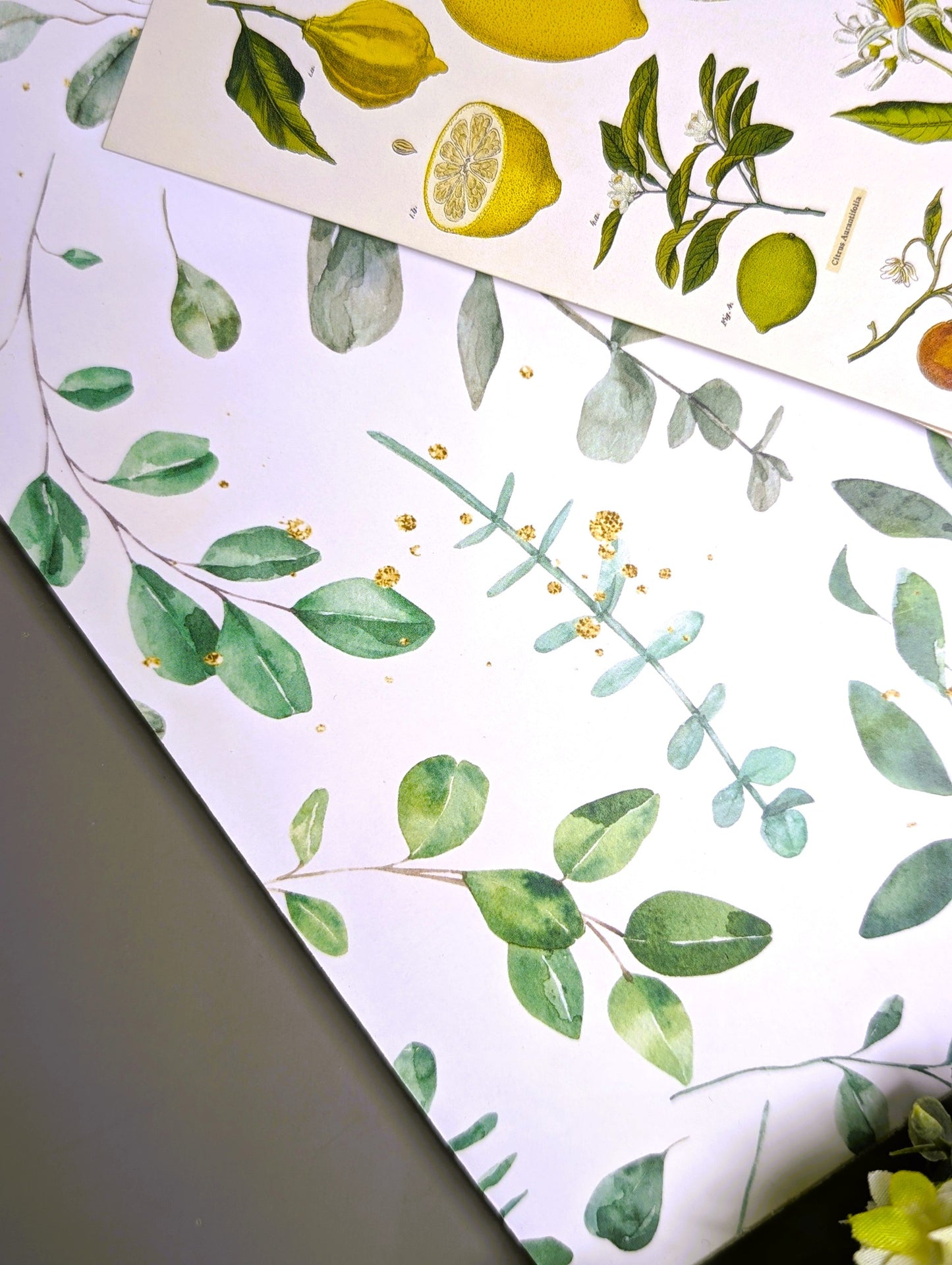 Gilded Green Notepad